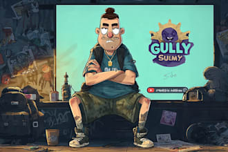 turn your idea into fun cartoon illustration