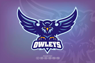 do modern high quality gorgeous owl logo