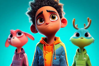 turn your idea into fun cartoon illustration