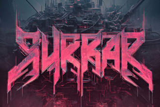 create futuristic cyberpunk style or mecha logo for you
