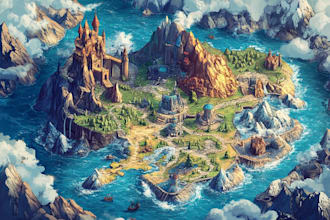 fantasy map illustration dnd rpg map
