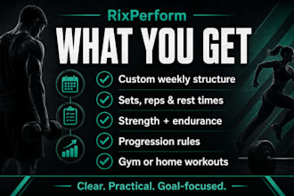 create a custom workout plan for strength and endurance