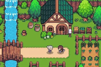 design isometric pixel art characters retro game assets and tileset for godot