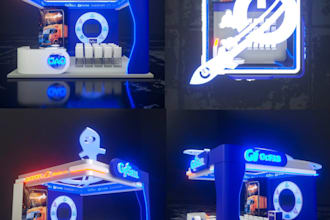 design event backdrop, banner and promotional visuals