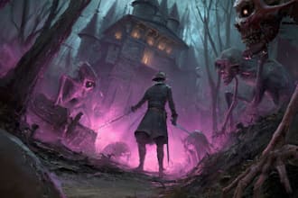 design a fantasy horror and fantasy horror character