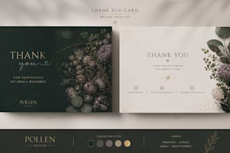 design thank you cards for a memorable packaging experience