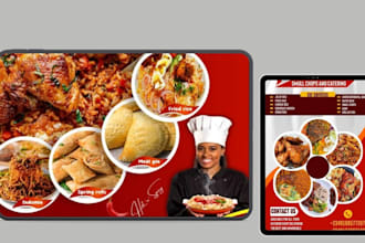 design modern food flyer restuarant food menu flyer design digital menu board