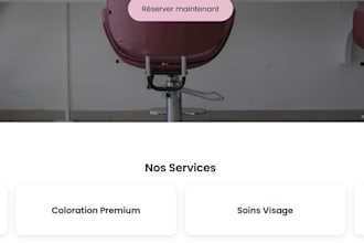 create a premium beauty salon website template