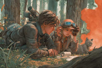 comic book illustration with comic book illustrator