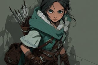 draw dnd character art fantasy scifi illustration for you
