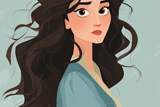 design a cartoon portrait in disney cartoon