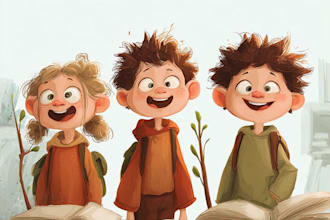 design children book illustrations and cover illustration
