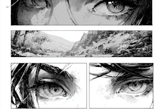 illustrate a cinematic comic book cover