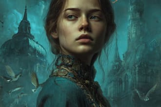 do fantasy book cover design, thriller book cover