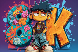 turn your idea into fun cartoon illustration