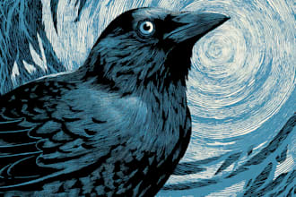 create a linocut illustration