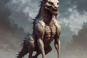 draw a horror character and fantasy horror character