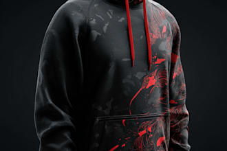 design a hoodie in a modern and trendy style