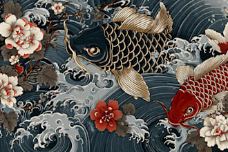 create japanese or oriental tattoo design for you
