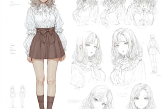 do a reference sheet of your fursona or anime character