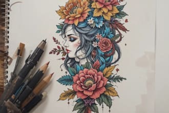 design professional tattoo and custom tattoo