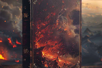 draw a fantasy book cover illustration