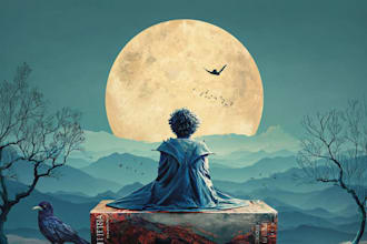 illustrate custom book cover
