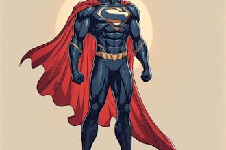 superhero character for comics