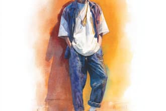 draw watercolor portrait illustration