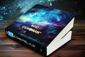 create dark fantasy book cover design for your story