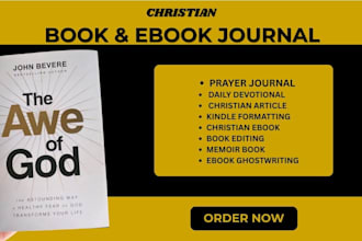 format, and publish your christian ebook, daily devotional, prayer journal