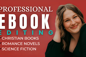 developmental edit romance fantansy sci fi christian book as book editor