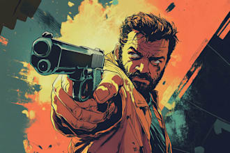 create ai comic book, illustrations any style