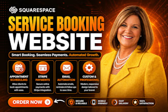 squarespace service booking website appointment scheduling email automation
