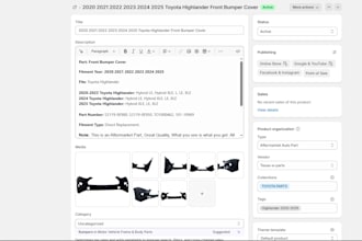 shopify product listing SEO optimization store management
