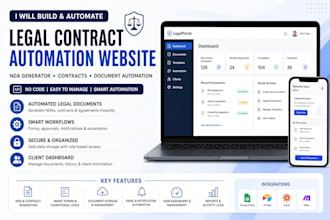 build and automate legal contract websites with no code nda generation and clm