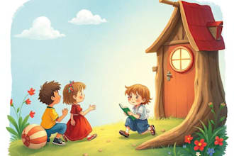 children story book illustration children story book