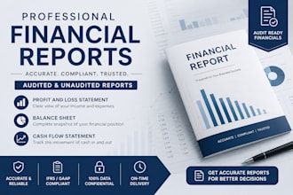 prepare audited and unaudited financial reports for your business