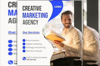 design high converting social media posts for agency