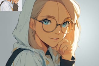 draw anime art and illustration for profile picture or pfp