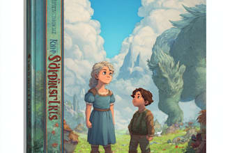 design a premium childrens book cover illustration
