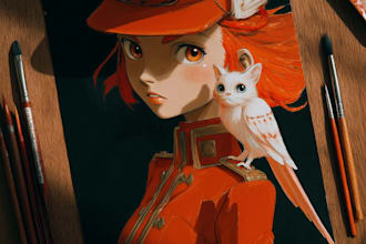 do anime art for you