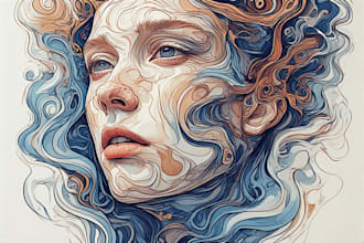make creative abstract art for you