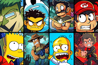 draw youtube cartoon thumbnails