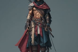 draw a fantasy character for dnd, pathfinder, etc