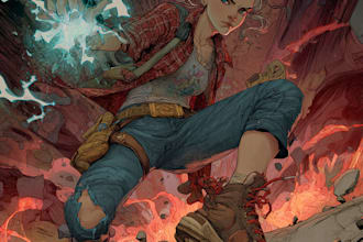 comic book illustration with comic book illustrator