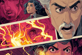 illustrate your comic characters and scenes