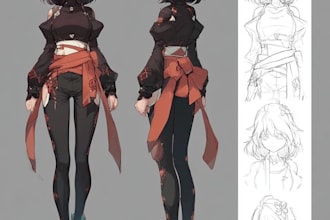 create anime character sheet