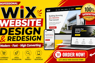design wix website redesign wix website design wix SEO wix speed optimization