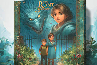 design a captivating childrens book cover that sells